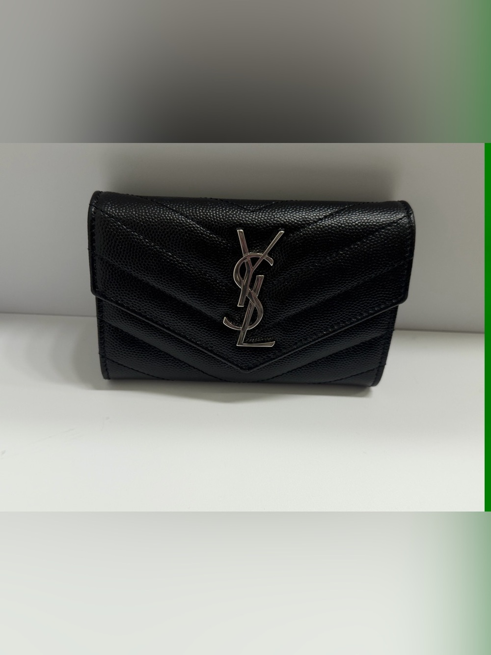 Excellent Condition YSL Cassandre Mattelasse’Small Envelope Wallet